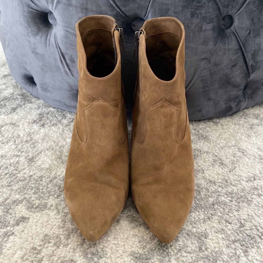 Vince Camuto Suede Western Booties Size 7